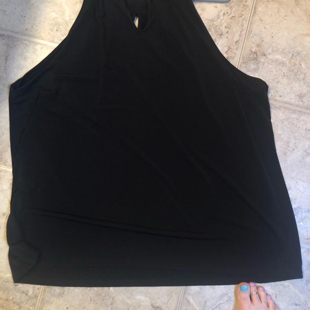Lane Bryant fancy neckline top